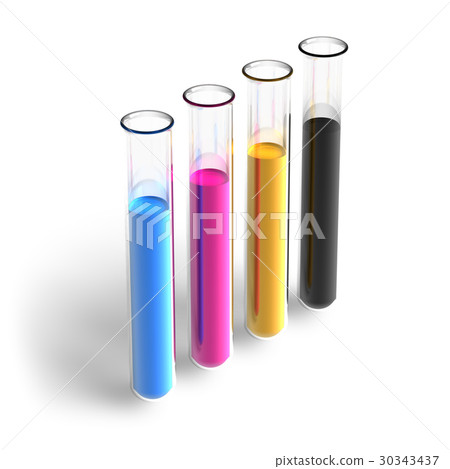 CMYK test tubes 30343437