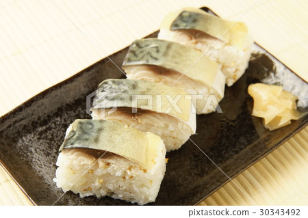 Mackerel sushi 30343492