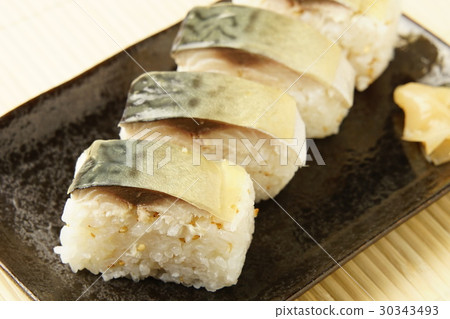 Mackerel sushi 30343493
