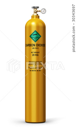 Liquefied carbon dioxide industrial gas cylinder 30343697