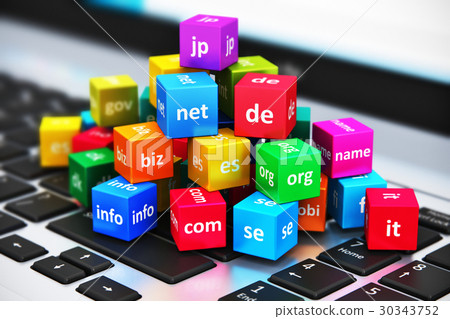 Internet and domain names concept Internet and domain names concept 30343752