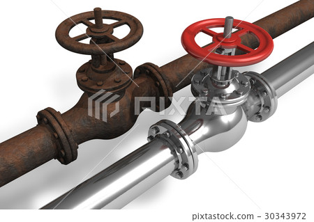 New and rusty pipeline 30343972