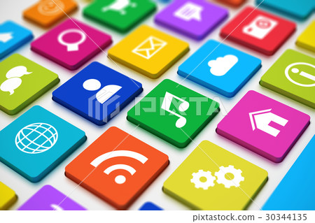 Social media keyboard 30344135