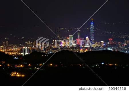 Night view of the Yangmingshan Night view of the Yangmingshan 30344516