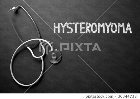 Hysteromyoma Concept on Chalkboard. 3D Hysteromyoma Concept on Chalkboard. 3D 30344738