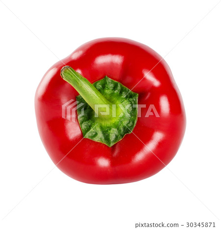 Red sweet pepper shot from above Red sweet pepper shot from above 30345871