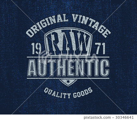 Original vintage Denim print for t-shirt. 30346641