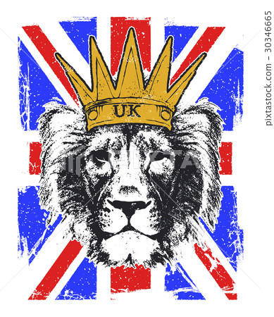 Vector Illustration Of A English Royal Banner Stock Illustration