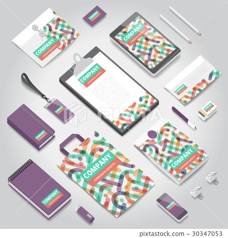 Corporate identity print template Corporate identity print template 30347053