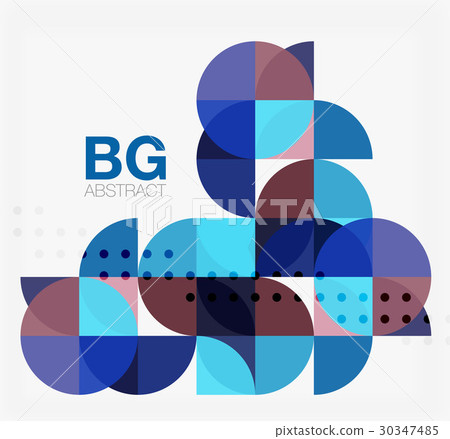 Circle concept composition on white 30347485