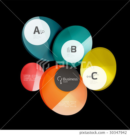 Geometrical abstract infographics banner template 30347942