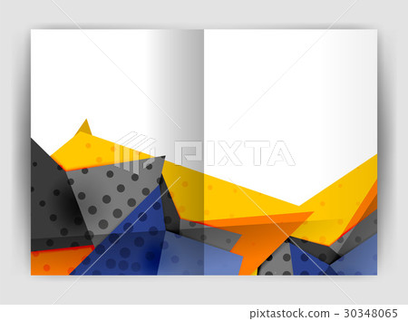Triangle business print template 30348065