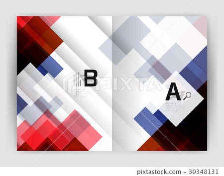 Square design corporate business flyer 30348131