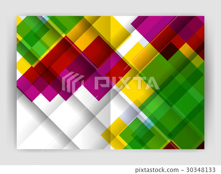 Square design corporate business flyer 30348133