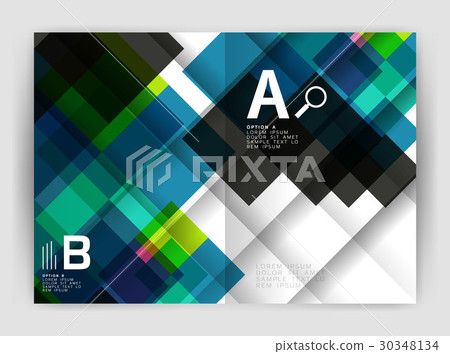 Square design corporate business flyer 30348134