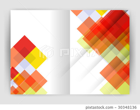 Square design corporate business flyer 30348136