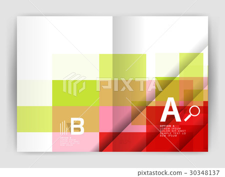 Square design corporate business flyer 30348137