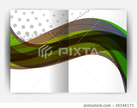 Business report cover template wave Business report cover template wave 30348173