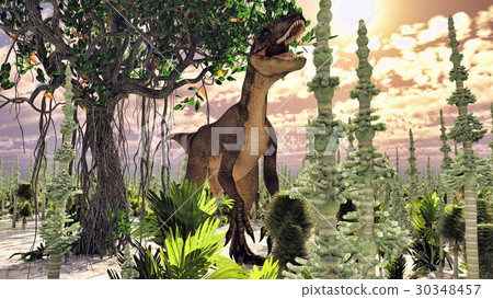 Velociraptor the dinosaur 3d rendering Velociraptor the dinosaur 3d rendering 30348457