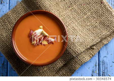 spanish porra antequerana, a cold tomato soup spanish porra antequerana, a cold tomato soup 30348574