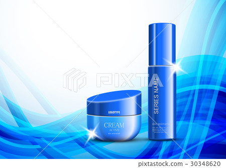 Skin moisturizer cosmetic ads light template 30348620