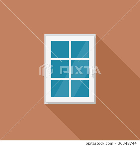 Window with white frame Window with white frame 30348744
