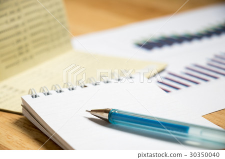 Background of passbook, note book with pen Background of passbook, note book with pen 30350040