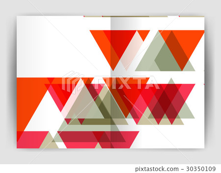 Vector triangle business annual report cover print 30350109