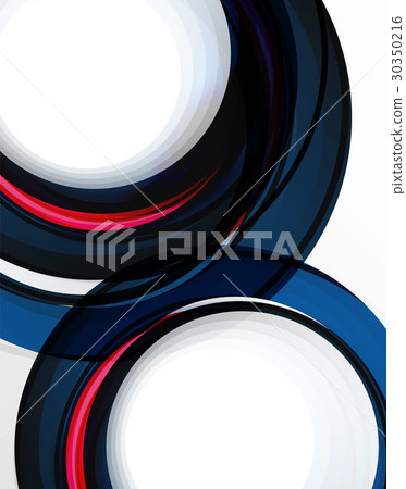 Swirl and circles, futuristic geometrical abstract Swirl and circles, futuristic geometrical abstract 30350216