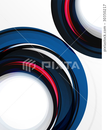 Swirl and circles, futuristic geometrical abstract Swirl and circles, futuristic geometrical abstract 30350217
