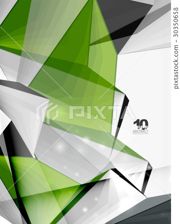Low poly geometric 3d shape background 30350658