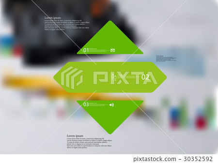 Illustration infographic template with rhombus - Stock Illustration ...
