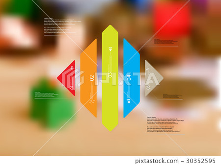 Illustration infographic template with rhombus  Illustration infographic template with rhombus  30352595