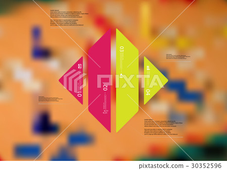 Illustration infographic template with rhombus Illustration infographic template with rhombus 30352596