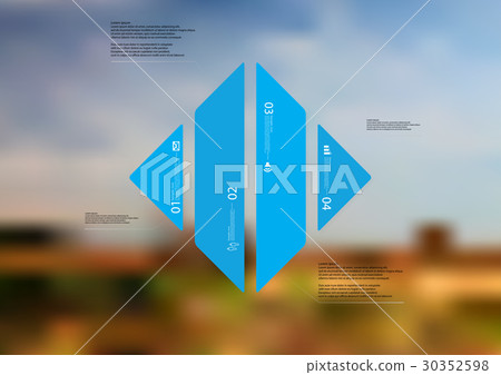 Illustration infographic template with rhombus Illustration infographic template with rhombus 30352598