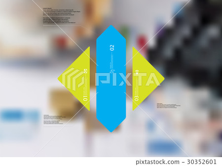 Illustration infographic template with rhombus - Stock Illustration ...