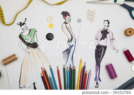 Fashion designer background Fashion designer background 30352760