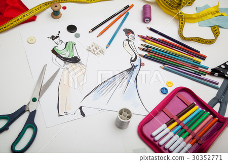 Fashion designer background Fashion designer background 30352771