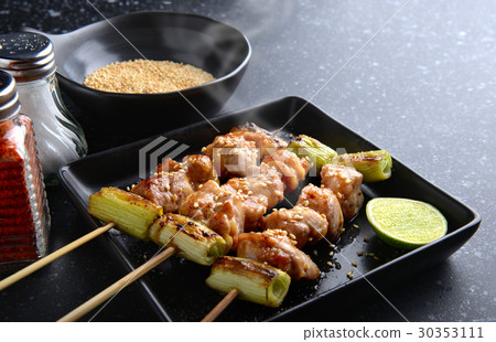japanese chicken grill Yakitori . japanese chicken grill Yakitori . 30353111