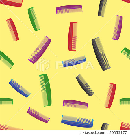 Colorful Combs Seamless Pattern Colorful Combs Seamless Pattern 30353177