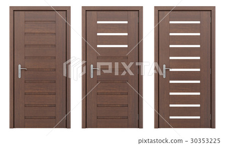 wooden door isolated on white background wooden door isolated on white background 30353225