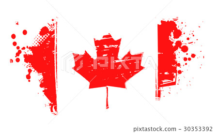 Grunge flag of Canada Grunge flag of Canada 30353392
