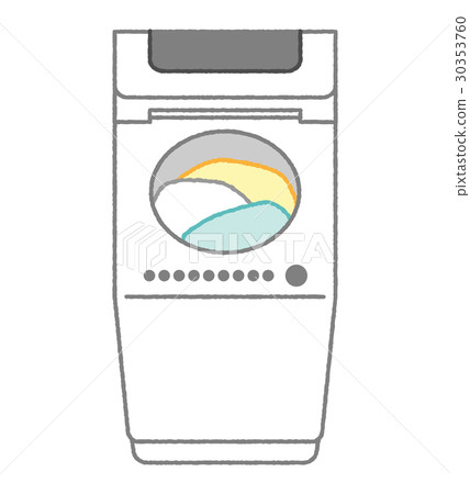 Washing machine with laundry 30353760