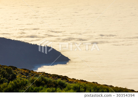 Sunset over Teide volcano in Tenerife 30354394