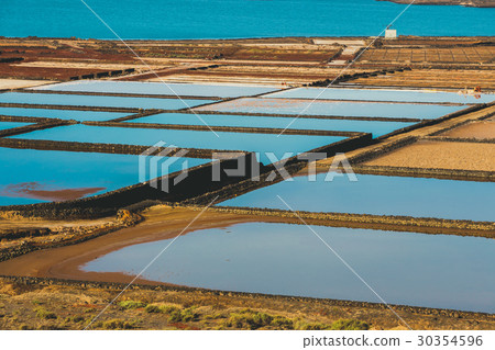 Salinas de Janubio, salt mine, lanzarote, Spain Salinas de Janubio, salt mine, lanzarote, Spain 30354596