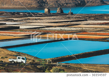 Salinas de Janubio, salt mine, lanzarote, Spain Salinas de Janubio, salt mine, lanzarote, Spain 30354597