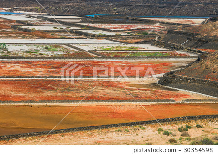Salinas de Janubio, salt mine, lanzarote, Spain Salinas de Janubio, salt mine, lanzarote, Spain 30354598