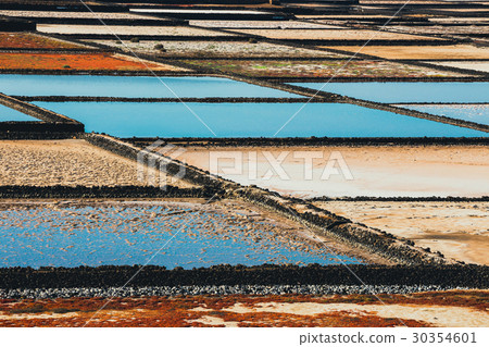 Salinas de Janubio, salt mine, lanzarote Salinas de Janubio, salt mine, lanzarote 30354601