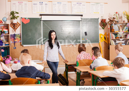 Teacher starts the lesson Teacher starts the lesson 30355577