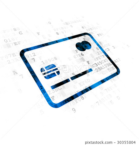 Business concept: Credit Card on Digital Business concept: Credit Card on Digital 30355804